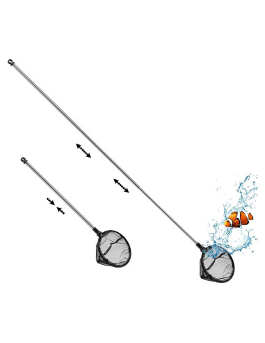 Red de Acuario Telescópica Timwaygo 8.89 cm Mango Extensible