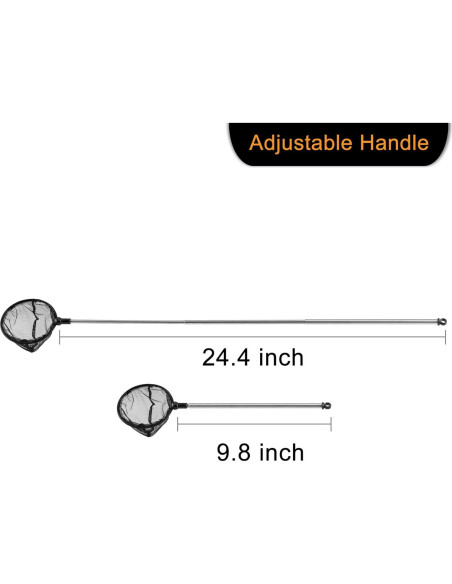 Red de Acuario Telescópica Timwaygo 8.89 cm Mango Extensible