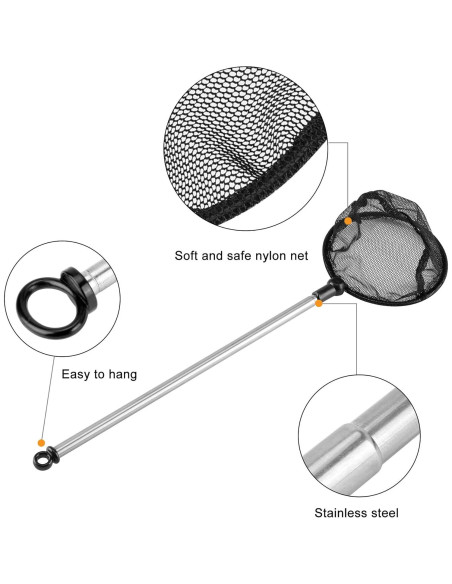 Red de Acuario Telescópica Timwaygo 8.89 cm Mango Extensible