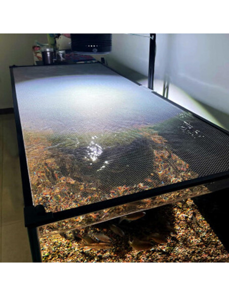 Cubierta de red anti-salto magnética FUYITE 2.29m para acuario