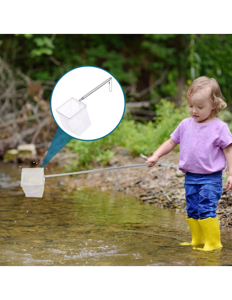 Red para Acuario JIEYAO Telescópica 6.5x6.5cm Mango 12.5-40cm