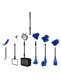 Juego de Limpieza de Acuario 6 en 1 JZMYXA con Mango Telescópico