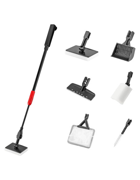 Kit de Limpieza de Acuario 6 en 1 Timwaygo con Mango Telescópico