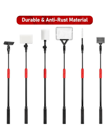 Kit de Limpieza de Acuario 6 en 1 Timwaygo con Mango Telescópico