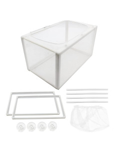 Caja de Malla de Nylon Cionyce para Cría de Peces 26x15x15cm