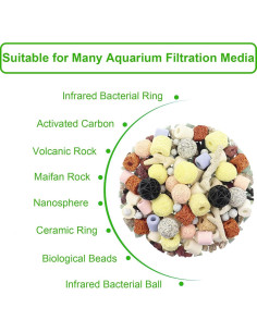 10 Bolsas de Filtro Reutilizables Cover Geny 7.6x20.3cm Acuario 2