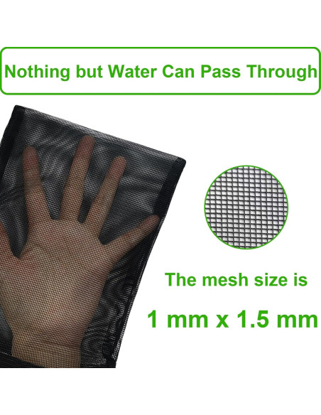 10 Bolsas de Filtro Reutilizables Cover Geny 7.6x20.3cm Acuario