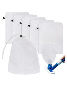 Juego de 6 Bolsas de Reemplazo para Aspiradora de Piscina Hmxpls 22x32 cm