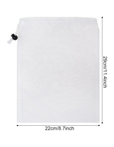 Juego de 6 Bolsas de Reemplazo para Aspiradora de Piscina Hmxpls 22x32 cm 2