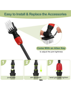 Kit de Limpieza de Acuario 6 en 1 Hygger con Mango de 44.9 cm 2