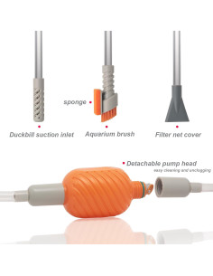 Kit de Sifón y Cambiador de Agua AREPK para Acuarios 37.85L 2