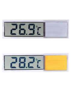 Termómetro LCD 3D Acxico - 2 Pcs Medición Electrónica Acuario