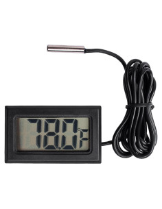 Termómetro Digital LCD Qooltek para Acuario y Terrario