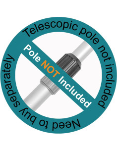 Rastrillo de Malla Fina POOLWHALE 44.5 cm para Piscina 2