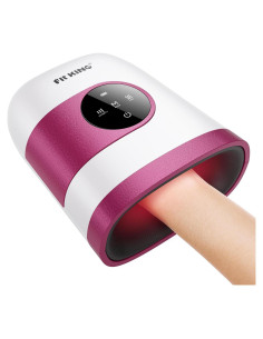 Masajeador de Manos FIT KING Inalámbrico Rosa con Calor