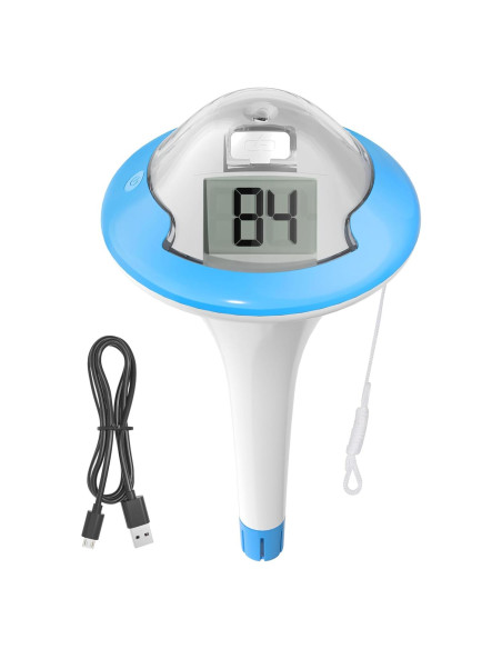 Termómetro de piscina BALDR recargable fácil lectura 29C