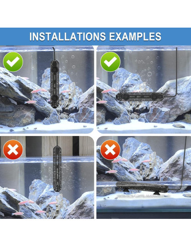 Calentador de Acuario HiTauing 100W con Pantalla Digital LED