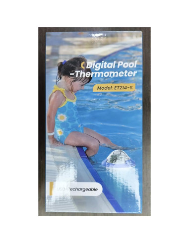Termómetro de piscina BALDR recargable fácil lectura 29C