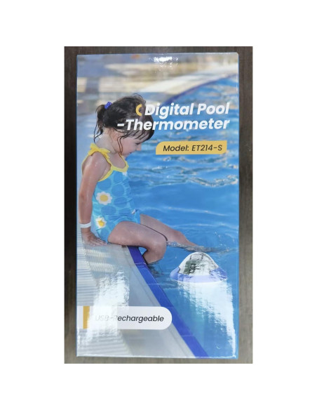 Termómetro de piscina BALDR recargable fácil lectura 29C