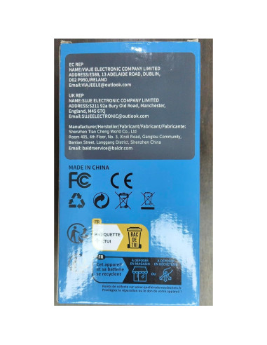 Termómetro de piscina BALDR recargable fácil lectura 29C