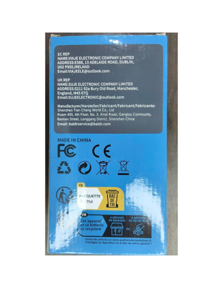 Termómetro de piscina BALDR recargable fácil lectura 29C