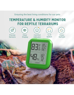 Termómetro Higrómetro Digital INKPET TR-1A para Reptiles 2