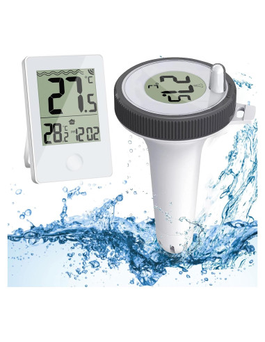 Termómetro de Piscina Digital Flotante Inalámbrico IPX8