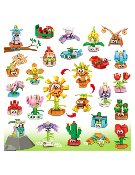 36 Paquetes de Regalos de Construcción de Flores IMCUAMK