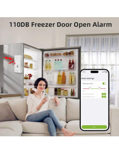 Alarma de Congelador MOCREO ST8 con Termómetro Bluetooth 110dB 2