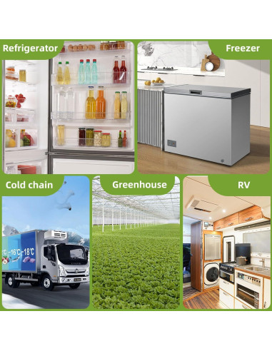 Alarma de Congelador MOCREO ST8 con Termómetro Bluetooth 110dB