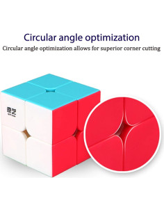 Cubo Mágico QY TOYS Qidi S 2x2 Sin Etiquetas 50mm 2