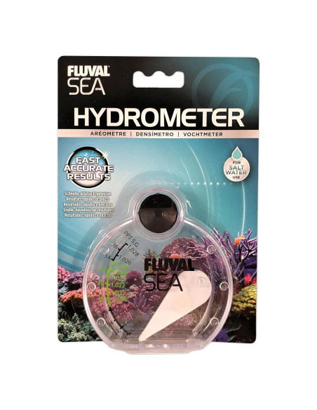 Hidrómetro Fluval Sea para Acuario Marino - Preciso y Compacto
