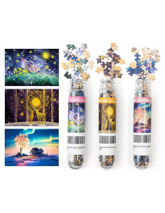 Paquete de 3 Mini Rompecabezas 150 Piezas Wifreo 15x10 cm