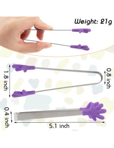 Pinzas Mini Shindel 13 cm Acero Inoxidable para Niños 2