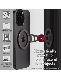 Soporte Magnético Doble para iPhone 12/13/14/15/16 - SHINEWEE 2