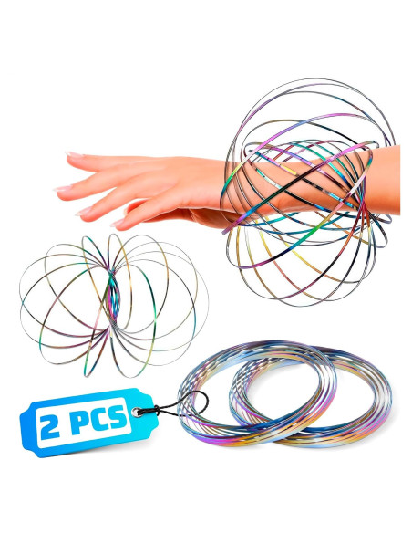 2 Pcs Anillos de Flujo DIMROM - Juguete Calmante 12.95 cm