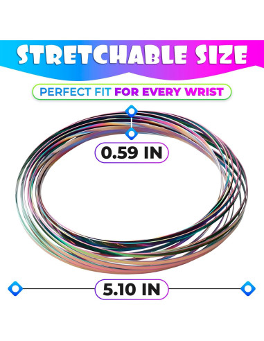 2 Pcs Anillos de Flujo DIMROM - Juguete Calmante 12.95 cm