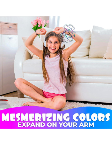 2 Pcs Anillos de Flujo DIMROM - Juguete Calmante 12.95 cm