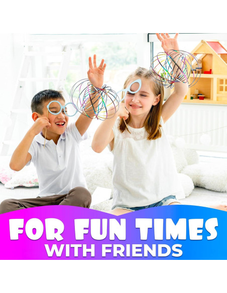 2 Pcs Anillos de Flujo DIMROM - Juguete Calmante 12.95 cm