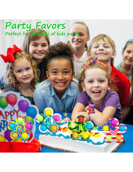30 Juguetes Antiestrés FODYNE Pop it y Spinner para Niños