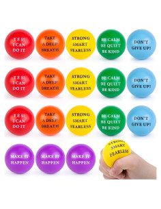 LovesTown 18PCS Pelotas de Alivio de Estrés Motivacionales 5.08cm