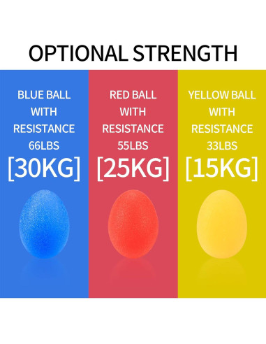 Set de Pelotas de Ejercicio de Mano HexinYigjly - 5 Piezas