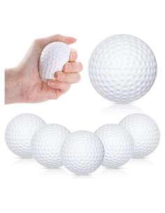 Pelotas de Estrés de Golf Zubebe - 8 Unidades de Espuma 6.3 cm