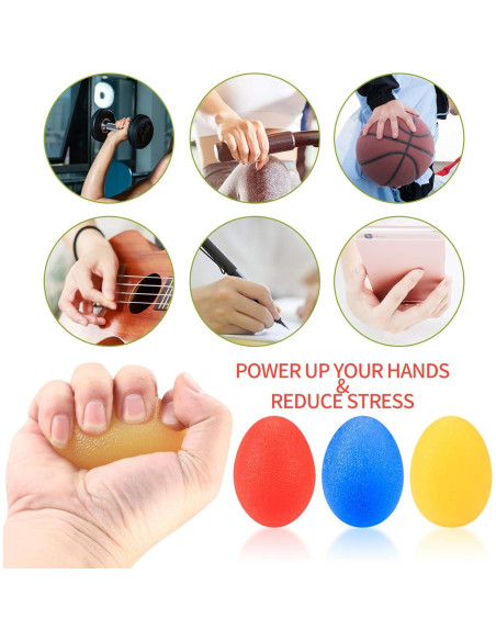 Set de Pelotas de Ejercicio de Mano HexinYigjly - 5 Piezas