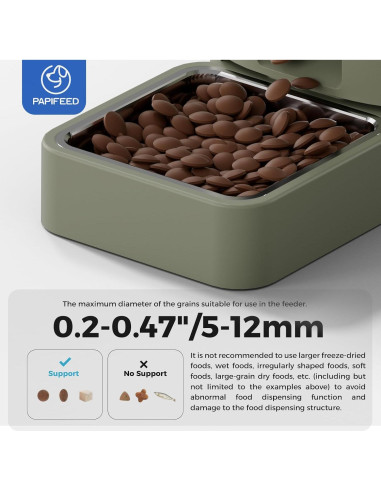 Alimentador Automático para Gatos PAPIFEED 6L Control APP/Alexa