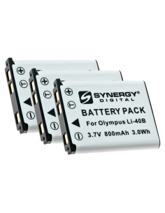 Baterías recargables Synergy Digital para Olympus LI-40B - 3.7V 800mAh