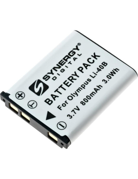 Baterías recargables Synergy Digital para Olympus LI-40B - 3.7V 800mAh