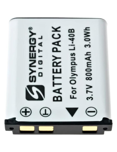 Baterías recargables Synergy Digital para Olympus LI-40B - 3.7V 800mAh