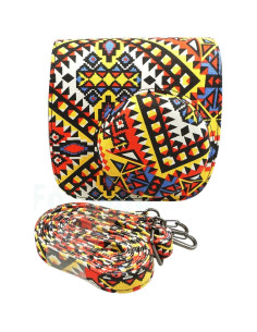 Bolsa de cámara PU cuero Fujifilm Instax Mini 9/8/8+ con correa 2