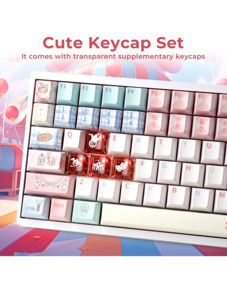 Juego de Teclas PBT Circus Club 75% 157 Teclas Cherry